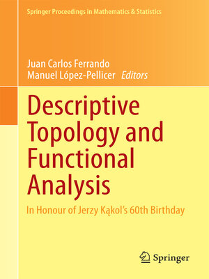 cover image of Descriptive Topology and Functional Analysis
